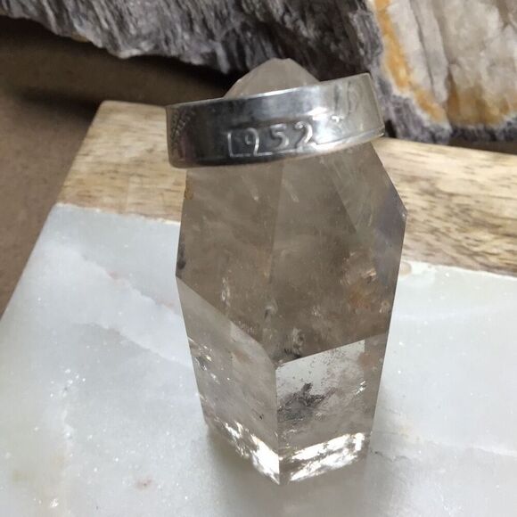 Ring, Sterling Silver Coin Ring, size 7, NEW, Handmade, Artisan, 1952 coin - Picture 4 of 6